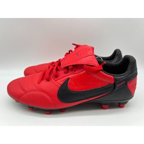 Nike Premier 3 FG Red/Black Soccer Cleats AT5889 606 Men's Size 7 NWT - Picture 2 of 12